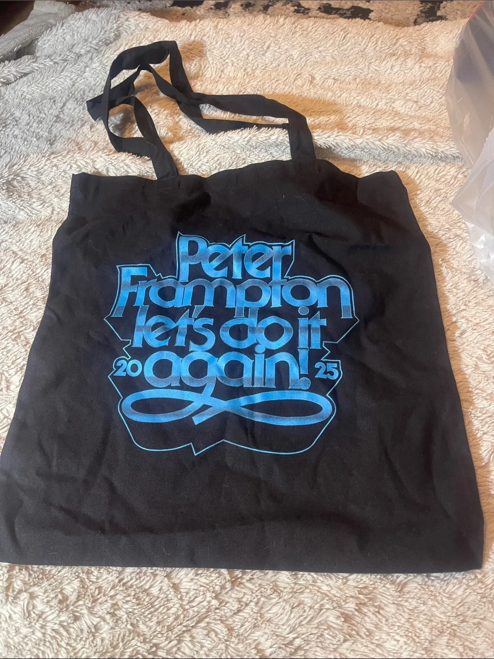 'Let's Do It Again' peter frampton Black Canvas Tote Bag